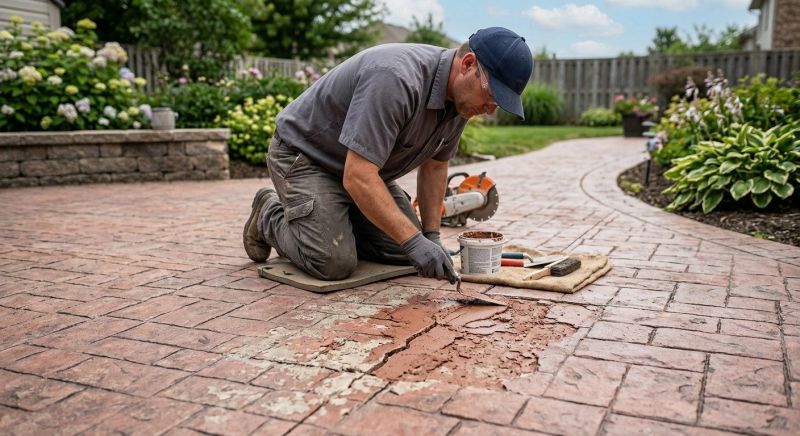 Decorative Concrete Repair in Delray Beach, FL