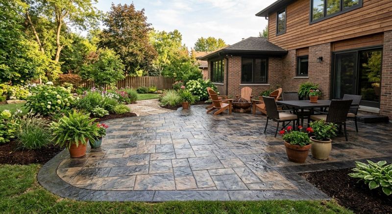 Patio Stamping in Frisco, TX
