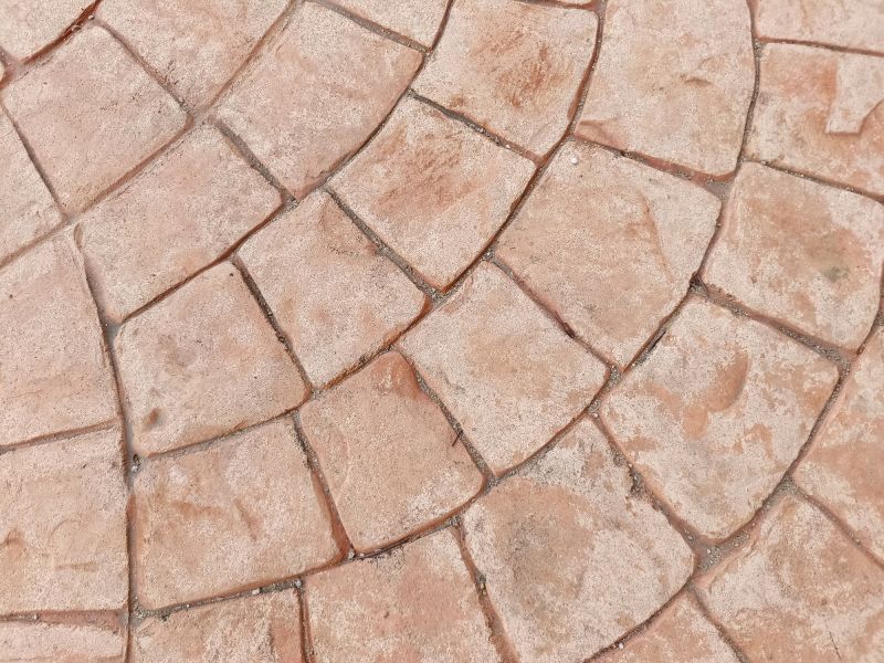 Stamped Concrete Pattern Application