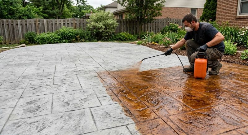Tinted Concrete Installation in Corpus Christi, TX